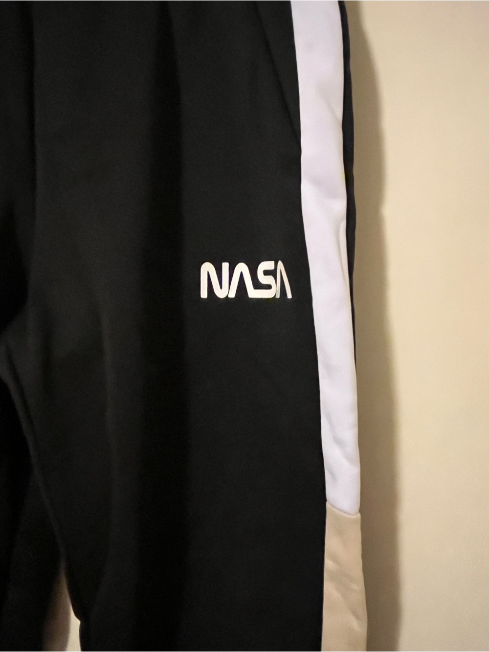 NASA Black Joggers with White & Tan Side Panels Size 2X NWOT - Picture 3 of 7